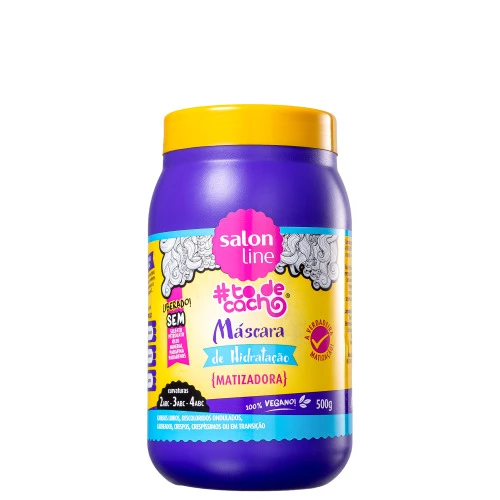 MÁSCARA DE HIDRATAÇÃO MATIZADORA #TODECACHO LOIROS LIBERADO SALON LINE 500G