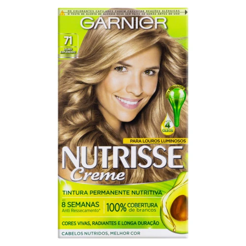 KIT TINTURA CREME 71 LOURO ESPLÊNDIDO GARNIER NUTRISSE