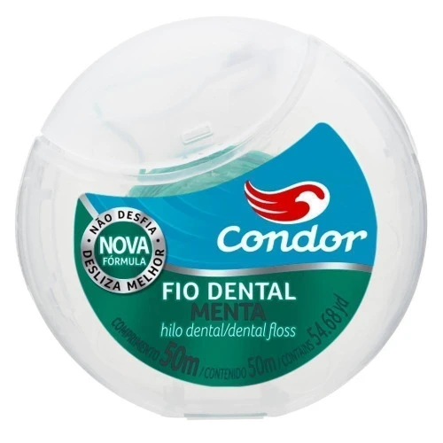 FIO DENTAL SABOR MENTA CONDOR 50 METROS