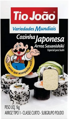 TIO JOÃO VARIEDADES MUNDIAIS ARROZ SASANISHIKI 1KG