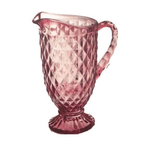 JARRA DE VIDRO VITRAL VERRE ROSA QUARTZO MIMO STYLE TC19090 6486
