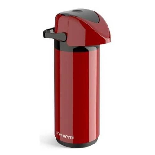 GARRAFA TÉRMICA UNITERMI VERONA 1LT VERMELHO CHIMARRÃO CAFÉ