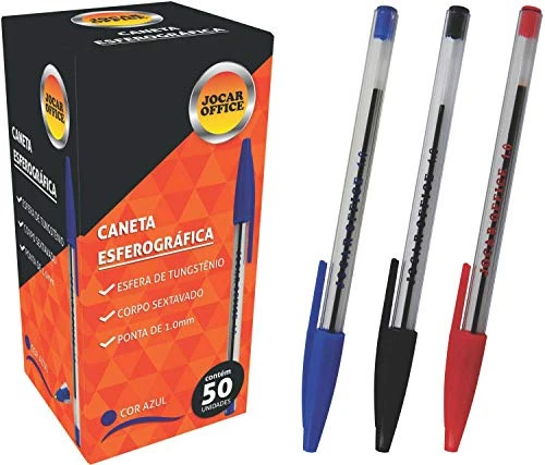 CANETA JOGAR OFFICE 1 0 VERMELHA UN