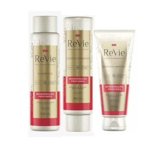 KIT REVIE REGENERAÇÃO PROFUNDA (SHAMPOO CONDICIONADOR E MÁSC