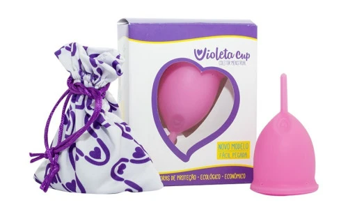 COLETOR MENSTRUAL VIOLETA CUP TIPO B ROSA