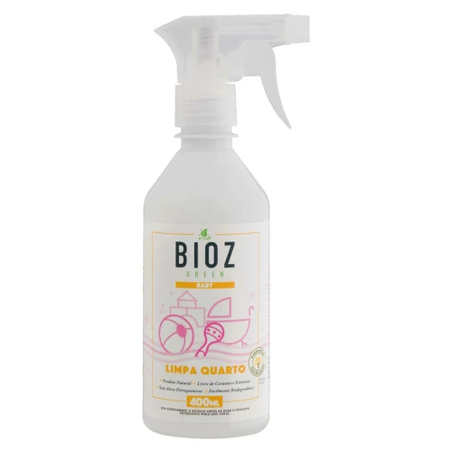 DETERGENTE LIMPA QUARTO BIOZ GREEN BABY FRASCO 400ML BORRIFADOR