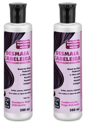 KIT SH CO SOFTFIX 300ML DESMAIA CABELEIRA