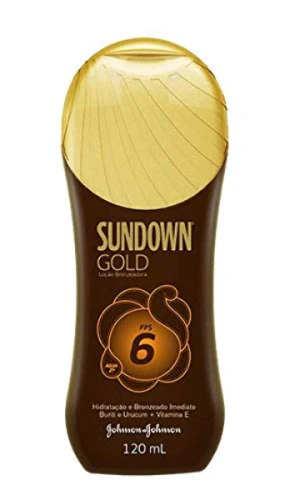 LOÇÃO BRONZEADORA SUNDOWN GOLD FPS 06