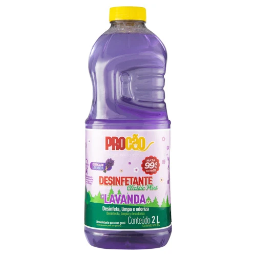 DESINFETANTE MULTIUSO LAVANDA PROCÃO CLASSIC PLUS FRASCO 2L