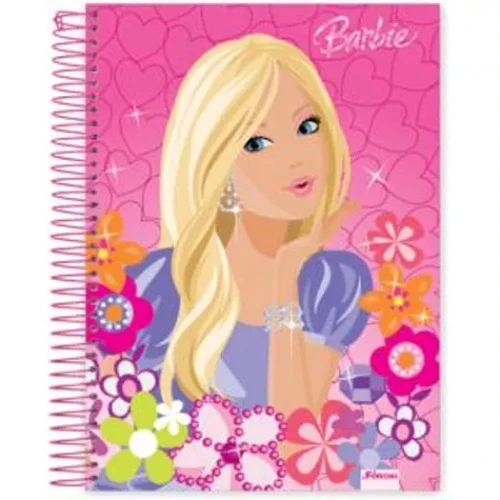 CADERNO UNIVERSITARIO BARBIE 96 FOLHAS 446G TILIBRA