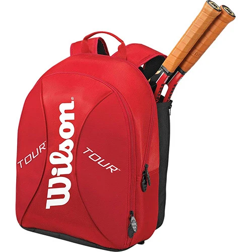 MOCHILA WILSON TOUR VERMELHA E BRANCA