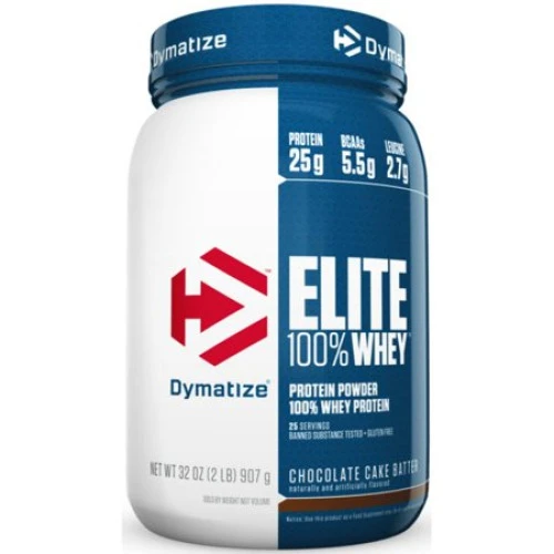 ELITE WHEY CHOCOLATE CAKE BATTER 907G 2LB DYMATIZE NUTRITION