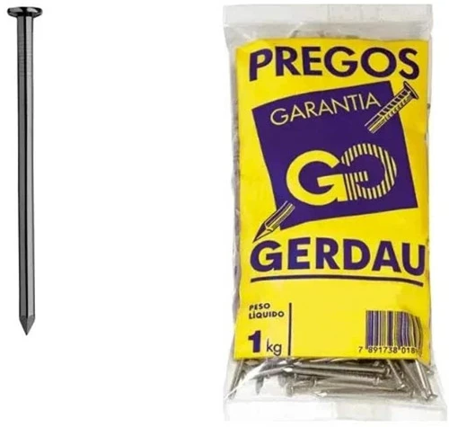 PREGO COM CABEÇA 22 X 48 MM 1 KG GERDAU AÇOS LONGOS
