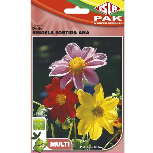SEMENTE ISLA MULTI FLORES DÁLIA SINGELA