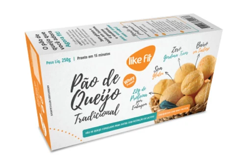 PÃO DE QUEIJO PROTEICO SEM LACTOSE 250G LIKEFIT ALIMENTOS