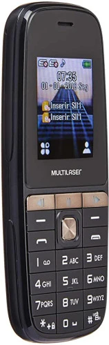 CELULAR UP PLAY DUAL CHIP MP3 COM CÂMERA PRETO MULTILASER P9076