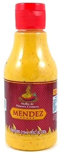 MOLHO DE PIMENTA CREMOSA ORIGINAL MENDEZ 215ML