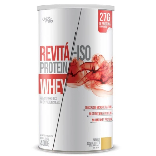 WHEY REVITA ISO PROTEIN SABOR DOCE DE LEITE 400G CHÁMAIS