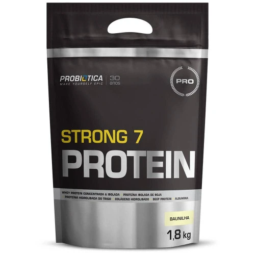 STRONG 7 PROTEIN® 1 8 KG SABOR BAUNILHA PROBIÓTICA
