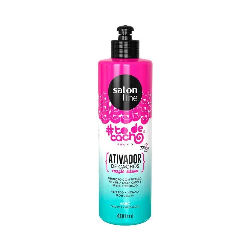 ATIVADOR DE CACHOS SALON LINE TODECACHO FIXAÇÃO MAX 4ABC 400ML