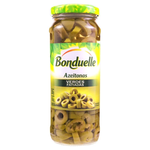 AZEITONA VERDE FATIADA BONDUELLE VIDRO 160G