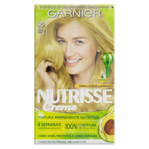 KIT TINTURA CREME 90 LOURO AREIA GARNIER NUTRISSE