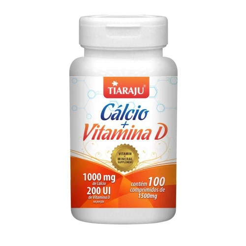CALCIO VITAMINA D 1500MG 100 COMPR TIARAJU