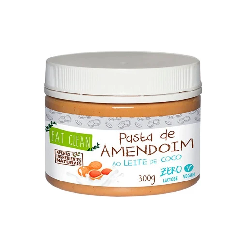 PASTA AMENDOIM AO LEITE COCO EAT CLEAN 300G