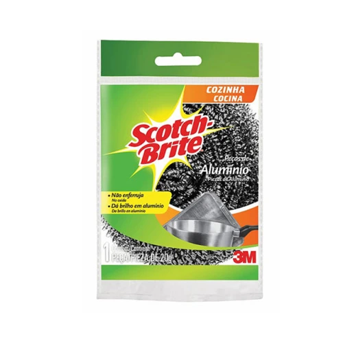ESPONJA METÁLICA SCOTCH BRITE COM 1 UNIDADE