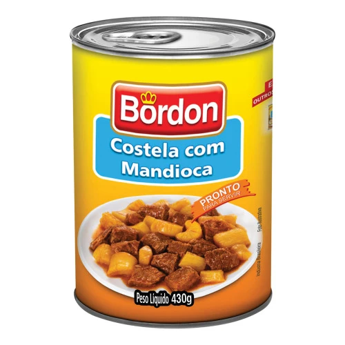 COSTELA BORDON 410G COM MANDIOCA