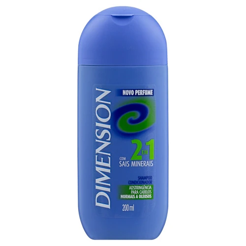 SHAMPOO 2 EM 1 DIMENSION CABELOS NORMAIS A OLEOSOS FRASCO 200ML
