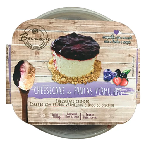 CHEESECAKE FRUTAS VERMELHAS BUCAN POTE 400G