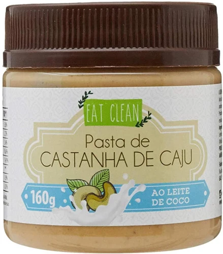 PASTA DE CASTANHA DE CAJU AO LEITE DE COCO EAT CLEAN 160G