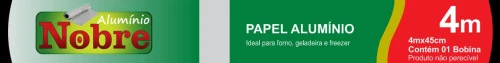 PAPEL ALUMÍNIO NOBRE 4MX45CM