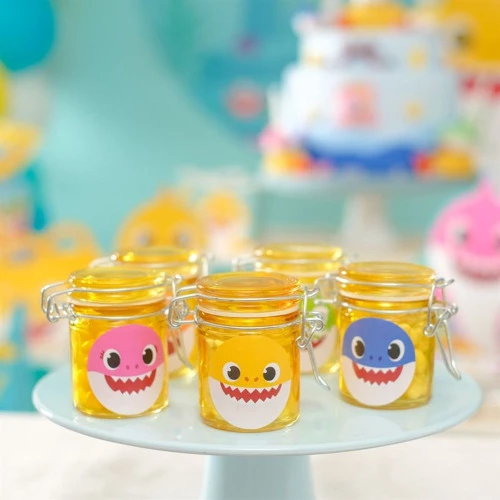 FESTA BABY SHARK CROMUS BABY SHARK ADESIVO REDONDO 30 UNIDADES
