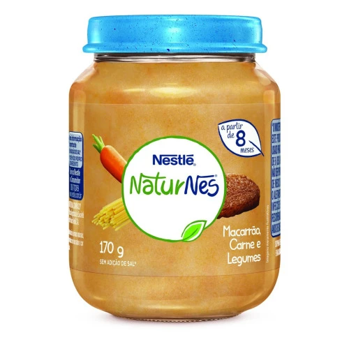 PAPINHA NATURNES NESTLÉ MACARRÃO CARNE E LEGUMES 170G