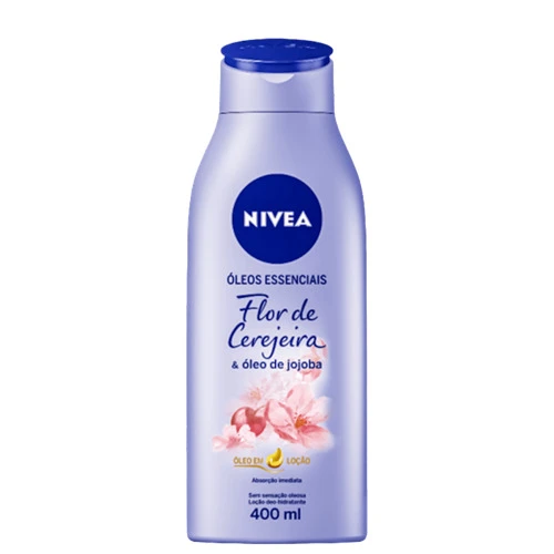 NIVEA ÓLEOS ESSENCIAIS FLOR DE CEREJEIRA E ÓLEO DE JOJOBA MACIEZ E BRILHO 400ML