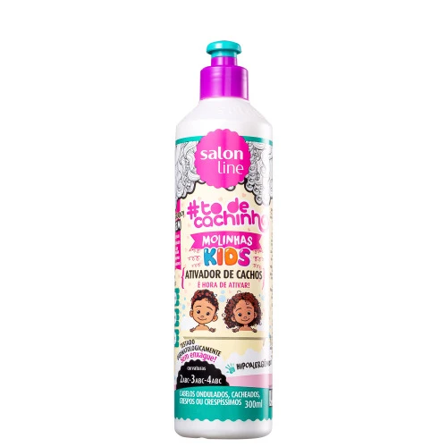 ATIVADOR DE CACHOS #TODECACHINHO KIDS MOLINHAS SALON LINE 300ML