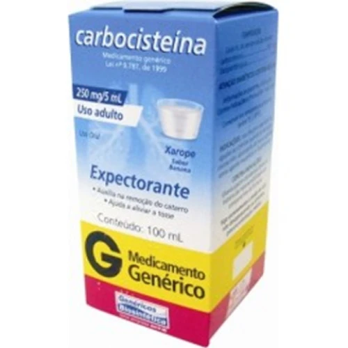 CARBOCISTEÍNA 50 MG ML 1 ML BIOSINTÉTICA GENÉRICO