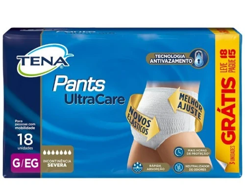 ROUPA ÍNTIMA PANTS ULTRA G EG LEVE 18 PAGUE 15 UNIDADES