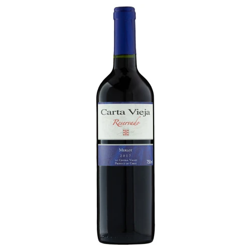 VINHO CHILENO TINTO SECO RESERVADO CARTA VIEJA MERLOT CENTRAL VALLEY GARRAFA 750ML