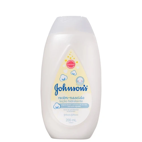 LOCAO HIDRATANTE INFANTIL JOHNSONS 200ML RECEM NASCIDO