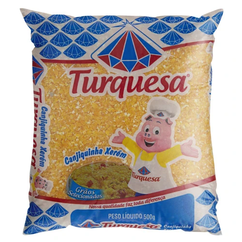 CANJIQUINHA XERÉM TURQUESA PACOTE 500G