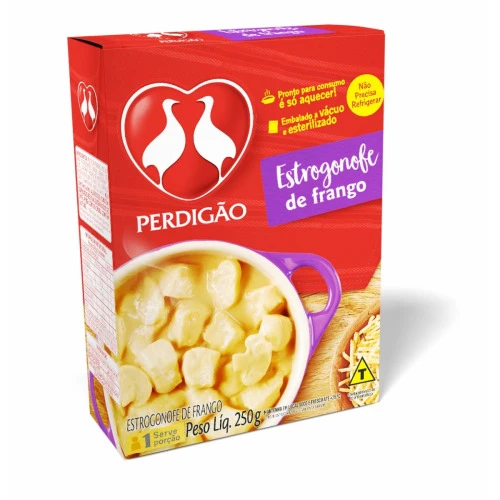 ESTROGONOFE DE FRANGO PERDIGÃO CAIXA 250G