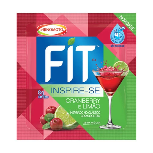 REFRESCO FIT CRANBERRY E LIMÃO