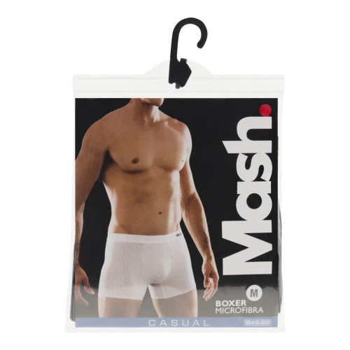 CUECA BOXER MICROFIBRA PRETA MASH TAMANHO M