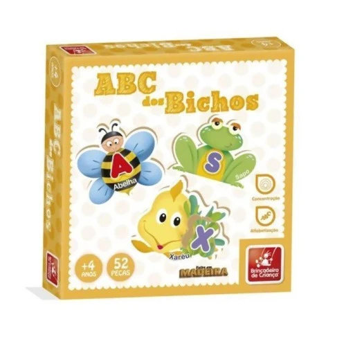 BRINQUEDO EDUCATIVO ABC DOS BICHOS - BRINCADEIRA DE CRIANÇA (9275)