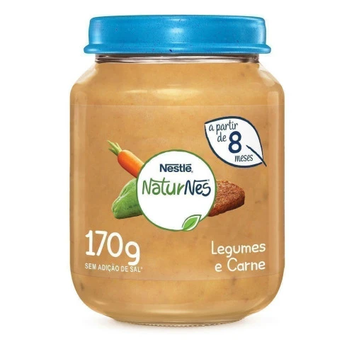 PAPINHA NATURNES NESTLÉ LEGUMES E CARNE 170G