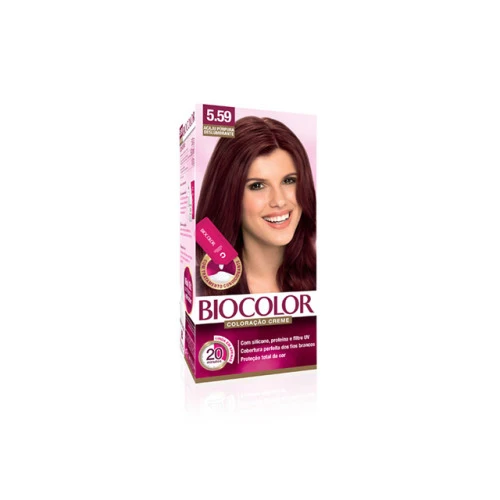 TINTURA COLORAÇÃO BIOCOLOR 5 59 SOS RAIZ ACAJU PÚRPURA