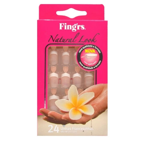 FINGRS UNHAS POSTIÇAS FRANCESINHA NATURAL 2201